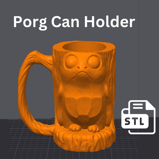 Porg Can Holder STL File
