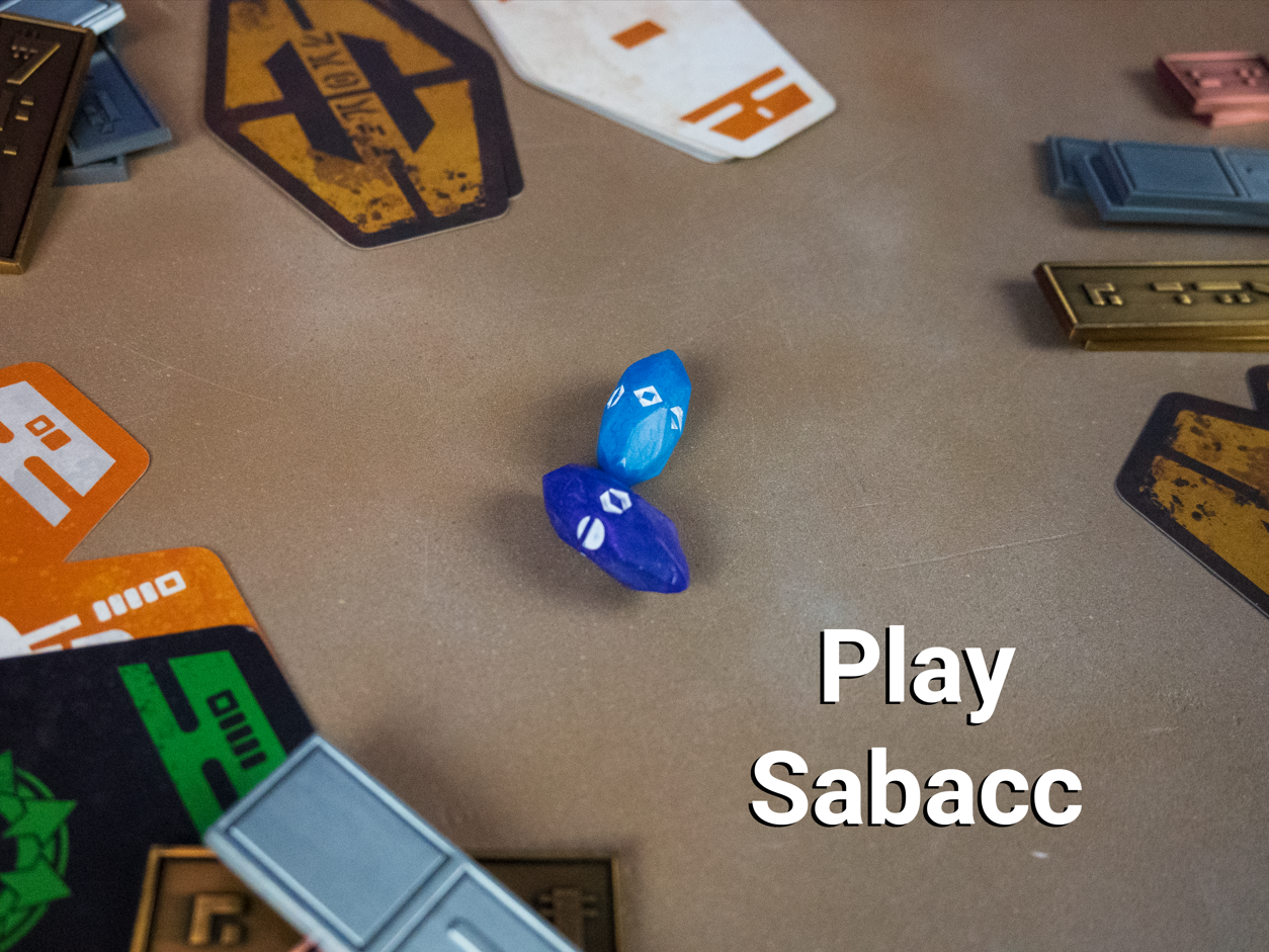 Sabacc Dice Crystal Kyber Crystal Set