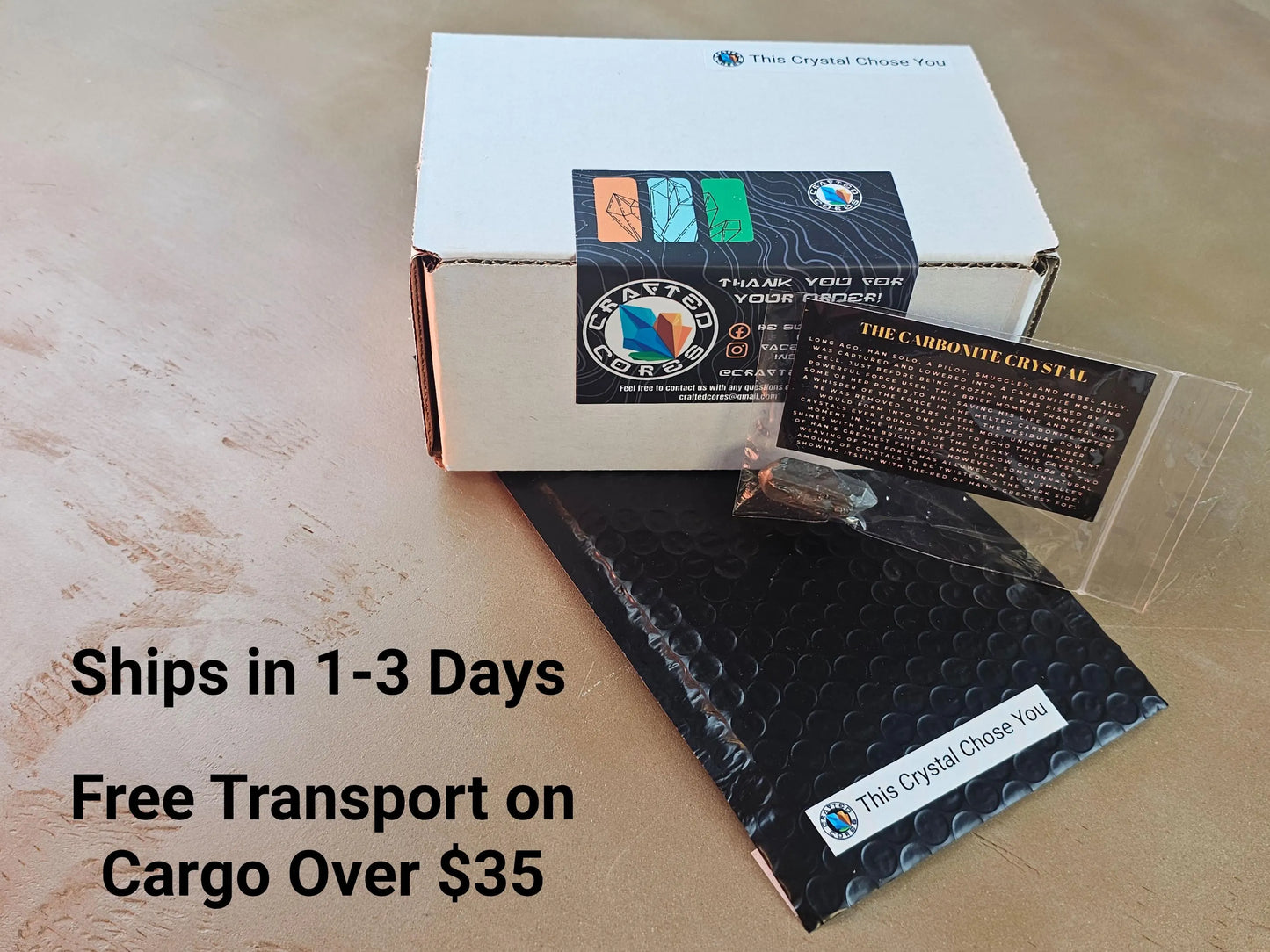 Solo in Carbonite Crystal