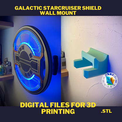 Halcyon Starcruiser Shield Wall Mount - STL File